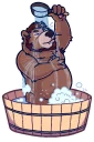 Телеграм стикер 🛁 Björn The Bear