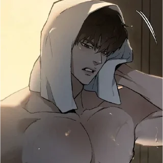 Telegram sticker ❤️‍🔥 Квон Тэкчжу