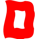 Video sticker 🔤 floating red ➜ @...