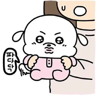 Video sticker ⭐ 소리나는 복슬이 짤모음 @manbull_sticker_bot
