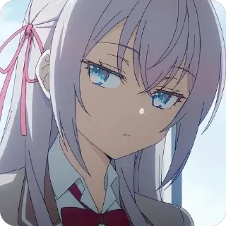 Telegram stiker 🙄 Roshidere, Alisa-san ‣ @animestickersii @pinterest_to_stickerbot