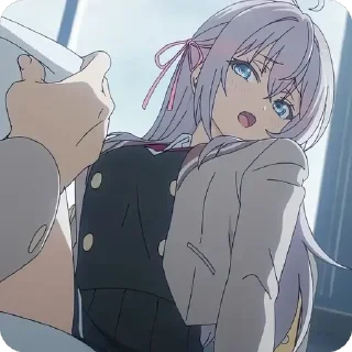 Telegram stiker 🥵 Roshidere, Alisa-san ‣ @animestickersii @pinterest_to_stickerbot