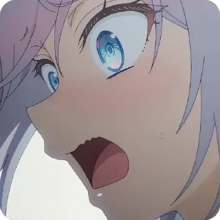 Telegram stiker 😨 Roshidere, Alisa-san ‣ @animestickersii @pinterest_to_stickerbot