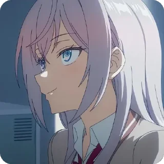 Telegram stiker 😏 Roshidere, Alisa-san ‣ @animestickersii @pinterest_to_stickerbot