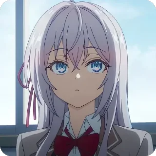 Telegram stiker 😯 Roshidere, Alisa-san ‣ @animestickersii @pinterest_to_stickerbot