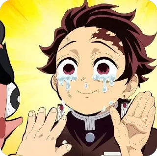 Telegram sticker 🥲 - Join : @AHMSHY 🫧 Tanjiro Kamado