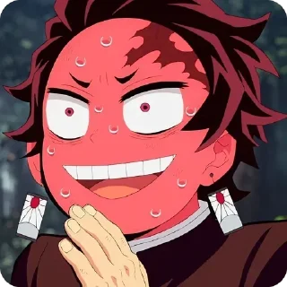 Telegram sticker 😅 - Join : @AHMSHY 🫧 Tanjiro Kamado