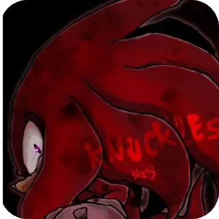 Telegram sticker 🍖 Knuckles the echidna part 1 @KnucklesTheRedEchidna