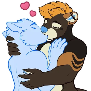 Telegram stiker 😘 Kaïko dotter