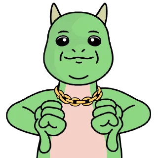 Telegram sticker 👎 T-Rex