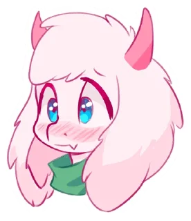 Sticker 😳 Ralsei🌸(@Valeria_Fills_art)
