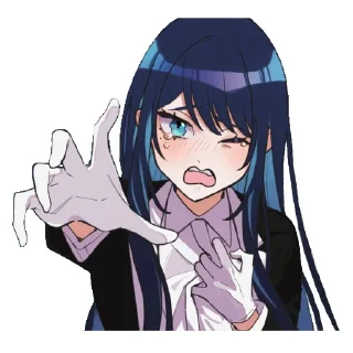 Телеграм стикер 😭 Ado