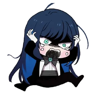 Телеграм стикер 😭 Ado