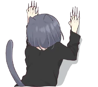 Video sticker 😾 ᐯ.3 @AnimeTor1 ~ ᴄᴀᴛ ɢɪʀʟ & ᴅᴏɢ ɢɪʀʟ