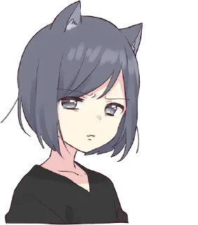 Telegram sticker 🤨 ᐯ.3 @AnimeTor1 ~ ᴄᴀᴛ ɢɪʀʟ & ᴅᴏɢ ɢɪʀʟ