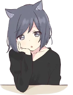 Telegram sticker 😒 ᐯ.3 @AnimeTor1 ~ ᴄᴀᴛ ɢɪʀʟ & ᴅᴏɢ ɢɪʀʟ