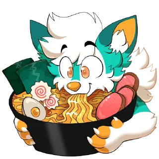 Video sticker 🍜 Mishka 2.0 @Mishkawolf