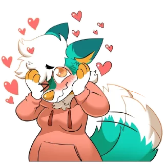 Telegram sticker ❤️ Mishka 2.0 @Mishkawolf