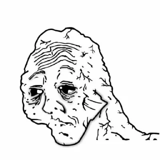 Video sticker 😒 Wojak