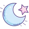 Sticker 🌙 ☾ 𝑴𝒐𝒐𝒏 ➜ @OrderEmoji ᥫᩣ