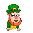 Sticker 👋 Leprechaun