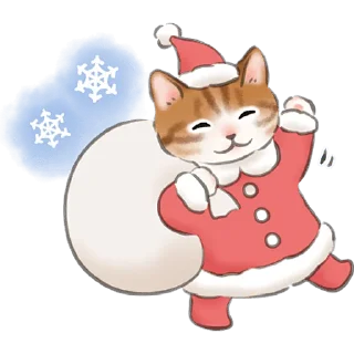 Telegram sticker 🎅 Кошачий пак @Nyasticks