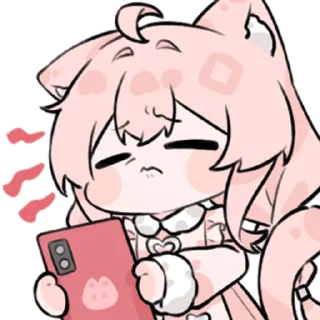 Telegram sticker 👴 粉猫H46 @zhaxia_cn