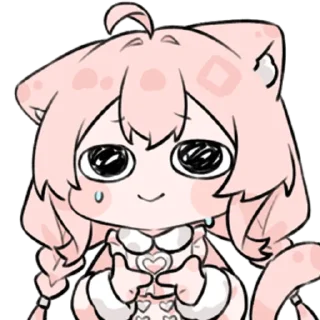 Telegram sticker 🤚 粉猫H46 @zhaxia_cn