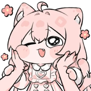Telegram sticker 👩 粉猫H46 @zhaxia_cn