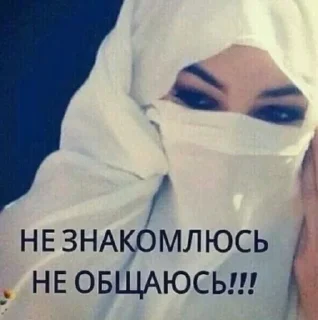 Телеграм стикер 🧕 Memusikkkk