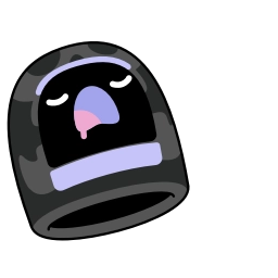 Telegram sticker 😴 Doodles Dark Mode #2777 @sticker_bot