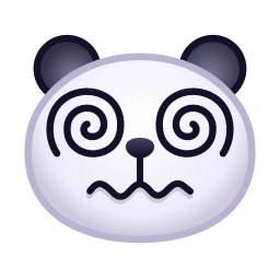 Telegram sticker 😵‍💫 Panda Emoji @TgSticker