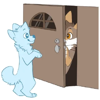 Telegram sticker 😶 Coyotes by Pulexart.com