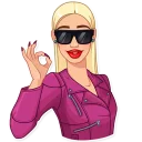 Telegram stiker 😎 Eva Rich