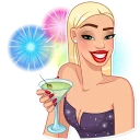 Telegram stiker 🍸 Eva Rich