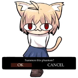 Telegram sticker 🧍‍♂️ neco arc – art by awl__owl (@shadow_wizard_mg)