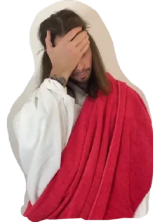 Telegram sticker 🤦‍♂️ Jesus @stickersb2b