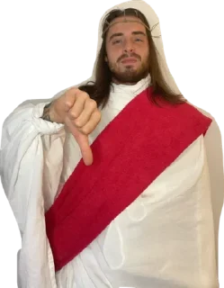 Telegram sticker 👎 Jesus @stickersb2b