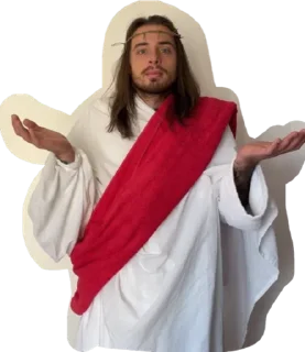 Video sticker 🤷‍♂️ Jesus @stickersb2b