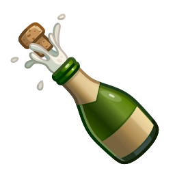 Sticker 🍾 Telegram Gift by @Gifter