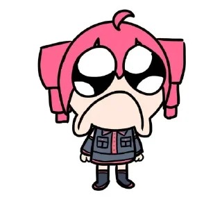 Telegram sticker ☹ Kasane Teto♥️