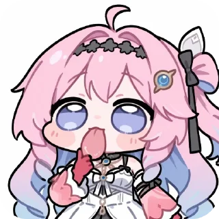 Telegram sticker 👄 Tohka