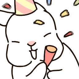 Sticker 🥳 Pale Rabbit - @ShoutoEmoji