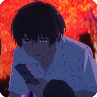 Телеграм стикер 📱 The Tunnel to Summer • @animestickersii @pinterest_to_stickerbot