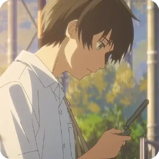 Телеграм стикер 📱 The Tunnel to Summer • @animestickersii @pinterest_to_stickerbot