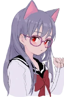 Video sticker 😕 Neko Art - @Anime_Stickers_Pack