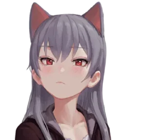 Telegram sticker 😾 Neko Art - @Anime_Stickers_Pack