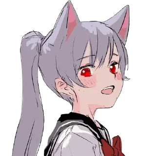 Telegram sticker 😃 Neko Art - @Anime_Stickers_Pack