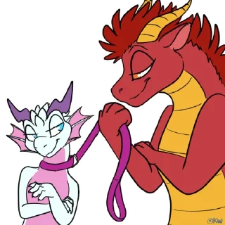 Telegram sticker 🐶 DraegonisByFelisRandomis