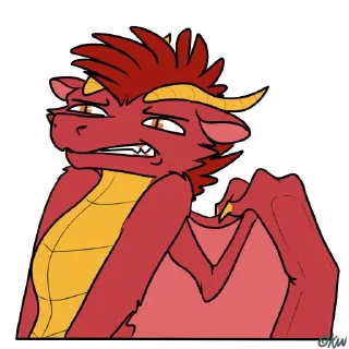 Telegram sticker 😨 DraegonisByFelisRandomis